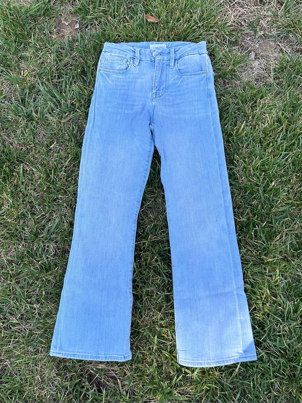 Frame Denim Light Wash Flare Jeans